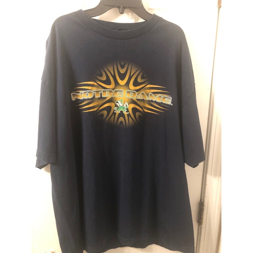 Notre Dame Fighting Irish Champs T shirt size XL Blue